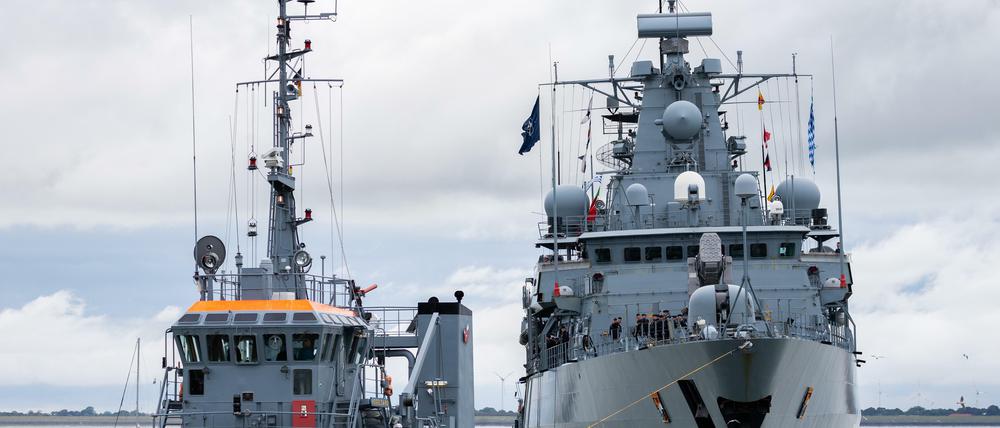 Die Fregatte "Bayern" in Wilhelmshaven - ein Archivbild von 2018.