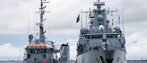Die Fregatte "Bayern" in Wilhelmshaven - ein Archivbild von 2018.