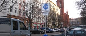 Die Fahrradstraße Stargarder Straße.