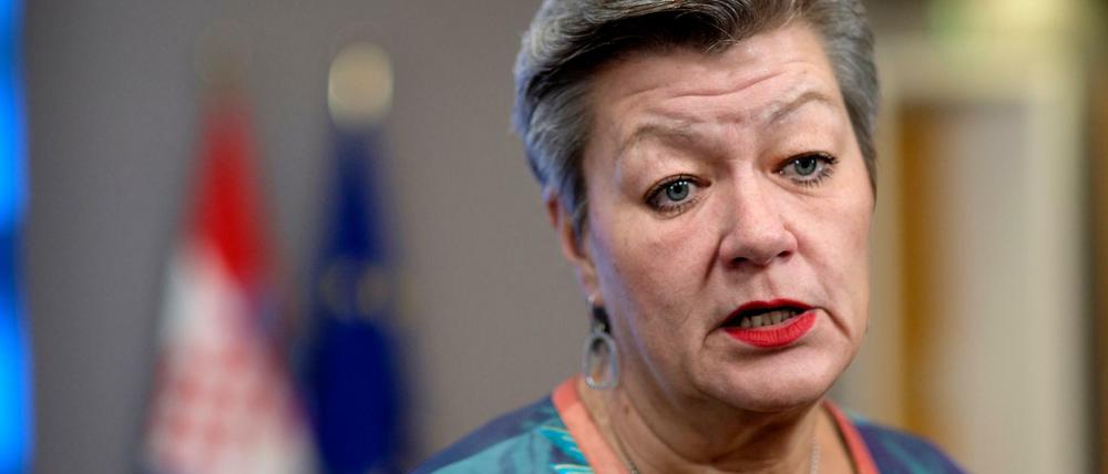 EU-Innenkommissarin Johansson kündigte am Montag eine weitere Unterstützung Litauens an. 