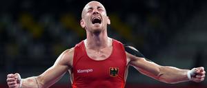 Bei seinem letzten olympischen Turnier sichert Frank Stäbler sich Bronze.