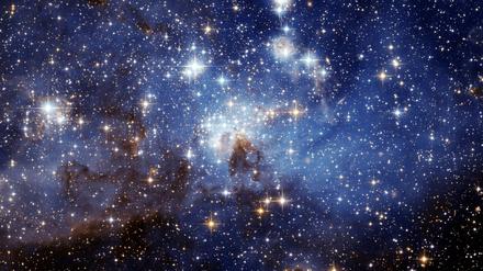 Häufung von Sternen in der Großen Magellanschen Wolke - Aufnahme des Hubble Weltraumteleskops.