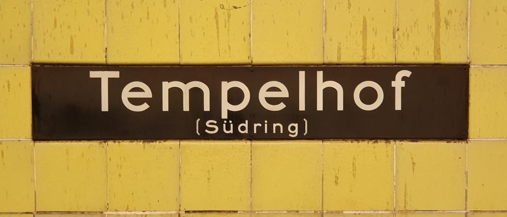 Zwei Monate ist im Bahnhof Tempelhof Endstation für die U6. Richtung Mariendorf wird gebaut