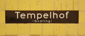 Zwei Monate ist im Bahnhof Tempelhof Endstation für die U6. Richtung Mariendorf wird gebaut