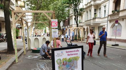 Spielen statt Parken ist das Motto der „Sommerstraße“.