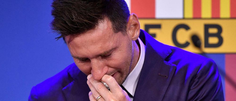 Trennungsschmerz. Nach 21 Jahren verlässt Lionel Messi den FC Barcelona. Der letzte Auftritt fiel schwer. Nicht nur ihm.