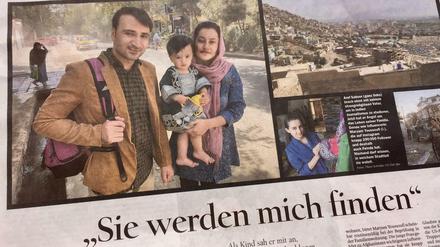 Angst um ihr Leben. So berichtete der Tagesspiegel am Dienstag über Aref Saboor und seine Familie.