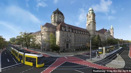 Auf der Autospur: Die M10 am Kriminalgericht.
