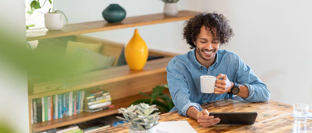 Schöner Arbeiten. Im Homeoffice sind viele Beschäftigte zufriedener - und effektiver.