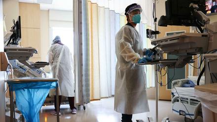 Betreuung eine Covid-19-Patienten in einem US-Krankenhaus (Symbolbild)