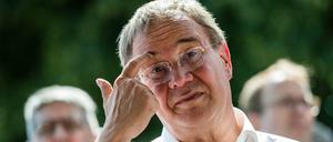 Unionskanzlerkandidat Armin Laschet (CDU) beim Wahlkampf in Torgau
