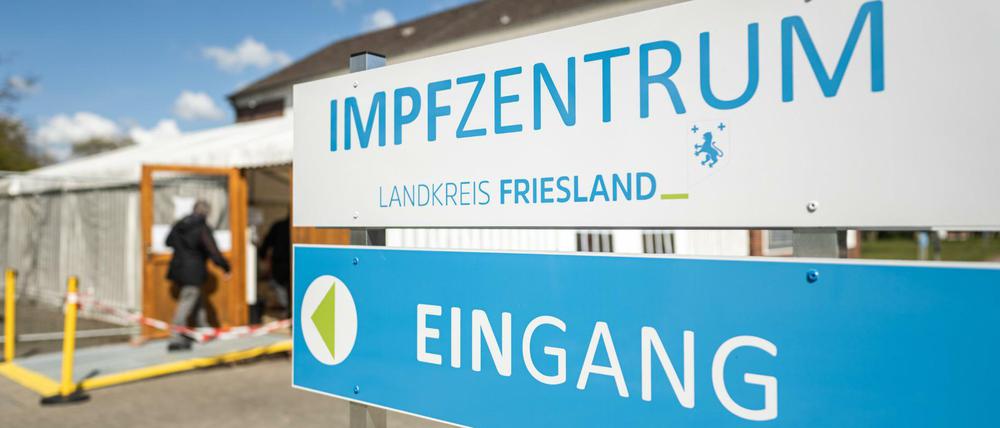 Impfzentrum in Schortens im Landkreis Friesland