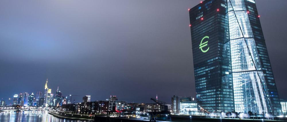Das Gebäude der Europäischen Zentralbank (EZB) in Frankfurt am Main.