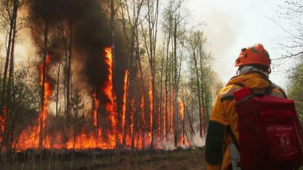 Waldbrand in der russischen Republik Jakutien
