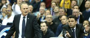 Aito Garcia Reneses (l) und Co-Trainer Israel Gonzalez arbeiteten bei Alba vier Jahre gemeinsam. 