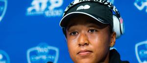 Naomi Osaka während der Pressekonferenz.