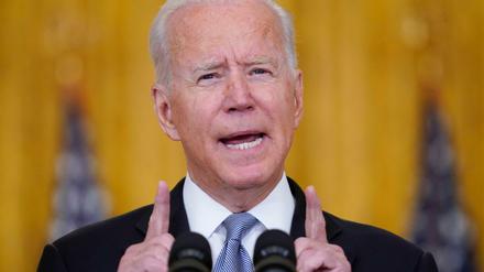 US-Präsident Joe Biden spricht im Weißen Hauses über die Situation in Afghanistan. 