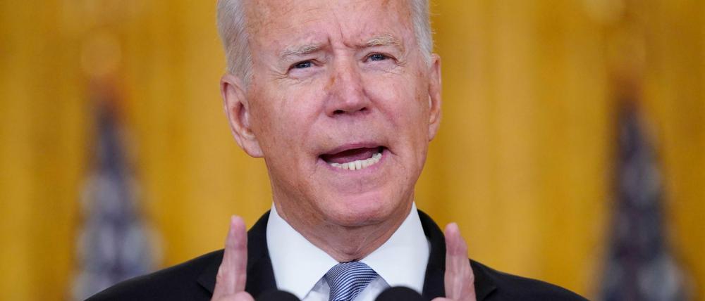 US-Präsident Joe Biden spricht im Weißen Hauses über die Situation in Afghanistan.