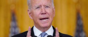 US-Präsident Joe Biden spricht im Weißen Hauses über die Situation in Afghanistan. 