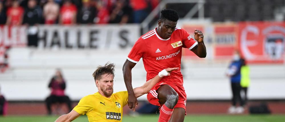 War am Donnerstagabend für den Gegner nicht in den Griff zu bekommen: Neuzugang und Doppeltorschütze Taiwo Awoniyi.