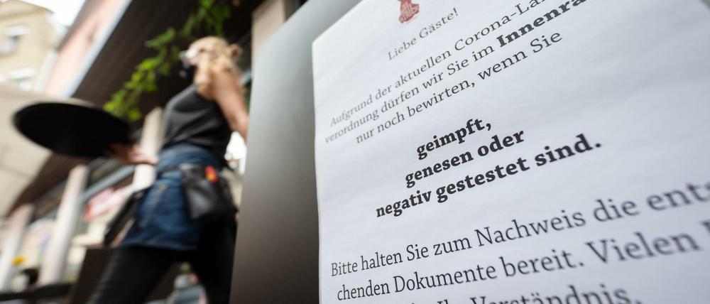 Im Restaurant müssen die Besucher ab heute geimpft, genesen oder getestet sein.