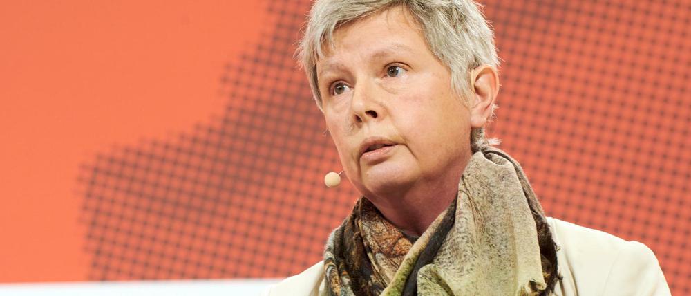 Katina Schubert, Berliner Landesvorsitzende der Partei Die Linke, geht auf Konfrontationskurs.