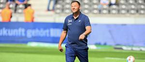 Blick nach oben? Pal Dardai ist mit Hertha BSC erst einmal am unteren Ende der Tabelle angekommen.