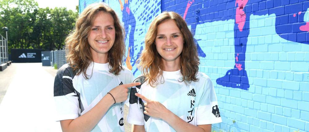Auf und neben der Strecke ein starkes Team: Zusammen mit Zwillingsschwester Deborah (l.) gehört Rabea Schöneborn zu den schnellsten Langstreckenläuferinnen Deutschlands und ging nun zum ersten Mal beim Berliner Halbmarathon an den Start.