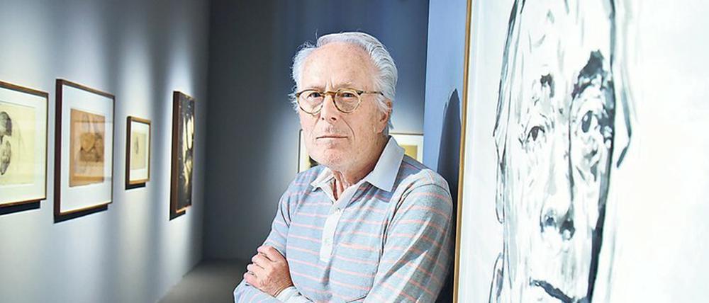 Martin Fritsch in der Berliner Galerie Judin, die Arbeiten seiner Käthe-Kollwitz-Ausstellung zeigt.