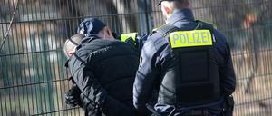 Festnahme eines mutmaßlichen Dealers bei einer Großaktion im März 2020. 