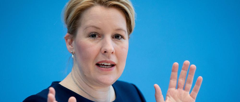 Als Bundesministerin nicht mehr im Amt, als Spitzenkandidatin aber schon: Franziska Giffey.