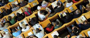 So sah es vor der Pandemie noch in den Berliner Hörsälen aus. Doch Corona hat gezeigt, wie wichtig die Digitalisierung für die Hochschulen ist. 