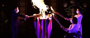 Das Entzünden des Olympischen Feuers hat Tradition. Aufgrund der Corona-Pandemie werden bei der Eröffnungszerenomie der Paralympics jedoch keine Zuschauer anwesend sein.