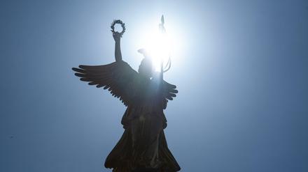 Die Berliner Siegessäule, bekannt auch als "Goldelse". 