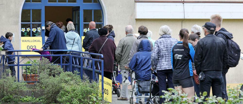 Manchmal muss man auch Schlange stehen, um Mitgestalten zu können. 