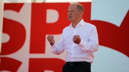 SPD-Spitzenkandidat Scholz und seine Partei erhalten derzeit großen Zuspruch.
