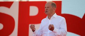 SPD-Spitzenkandidat Scholz und seine Partei erhalten derzeit großen Zuspruch.