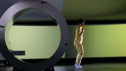 Shari Asha Crosson während der Fotoprobe für das Stück 1000 Serpentinen Angst im Maxim Gorki Theater Berlin