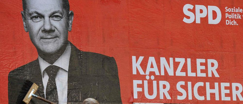 Wahlplakat der SPD in Berlin