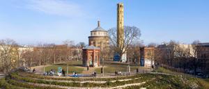 Das Plateau des Parks am Wasserturm.