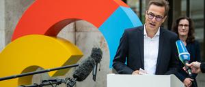 Philipp Justus, Vice President Google Zentraleuropa, bei der Vorstellung des Investitionsplans in Mitte.