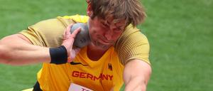 Sebastian Dietz kam beim Kugelstoßen auf eine Weite von 14,81 Meter.
