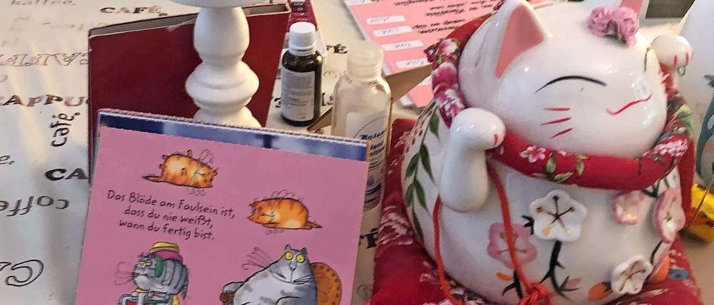 Alles für die Katz: die Deko im Neuköllner Katzencafé.