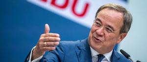 Kanzlerkandidat Armin Laschet nach der Sitzung des CDU-Präsidiums