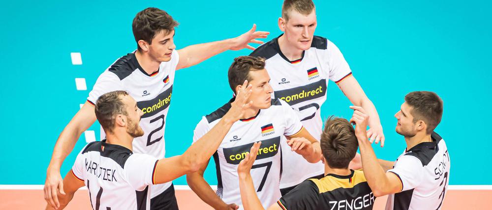Eine gute Stimmung brauchen die Volleyballer, wenn sie am Freitag das erste EM-Spiel gegen Kroatien bestreiten.