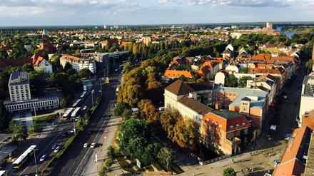 Blick vom Rathausturm in Spandau. Der ist Baujahr 1913 - so alt wie...