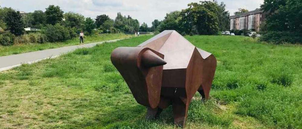 Was für ein tolles Kunstwerk! Steht an der Egelpfuhlstraße.