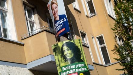 Bei der Berlin-Wahl treten unter anderem Franziska Giffey (SPD) und Bettina Jarasch (Grünen) als Spitzenkandidatinnen an.
