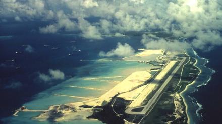 Sperrgebiet. Diego Garcia ist die größte Insel des Chagos-Archipels und Standort eines US-Militärstützpunktes. 