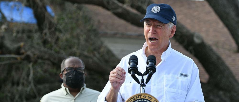 US-Präsident Joe Biden gibt sich in diesen Tagen als stoischer Krisenmanager.